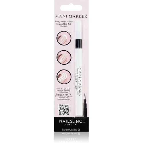 Nails Inc. Mani Marker lak za okrasitev nohtov v aplikacijskem peresu White 3 ml Cene