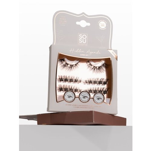 SOSU Cosmetics Hidden Agenda Lash Kit umetne trepalnice Ibiza 1 kos Slike