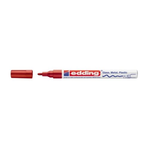 Paint marker E-751 1-2mm Edding crvena 12PM02D Slike