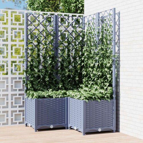  Sadilica s rešetkom tamnosiva 80 x 80 x 136 cm pp Cijene