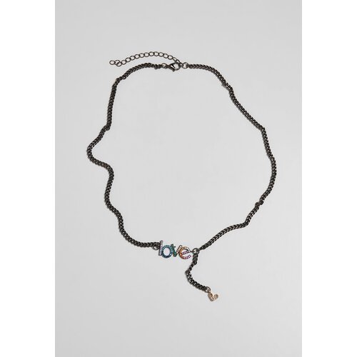 Urban Classics Accessoires Love Gunmetal Necklace Slike