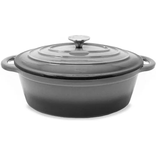 Klarstein Podolica, lonac, 4 l, lijevano željezo, emajlirano, ovalno, dvije ručke Klarstein Podolica, lonac, 4 l, lijevano željezo, emajlirano, ovalno, dvije ručke