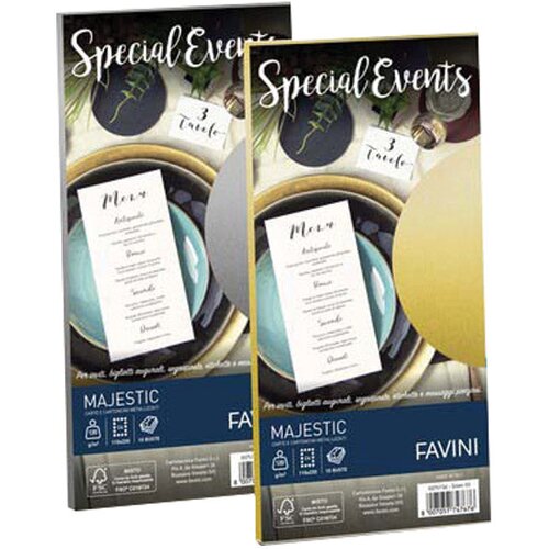  Kuverte special events 11x22cm 120g pk10 favini zlatne Slike