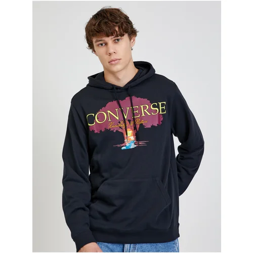 Converse Black Mens Hoodie Tree Of Life - Men