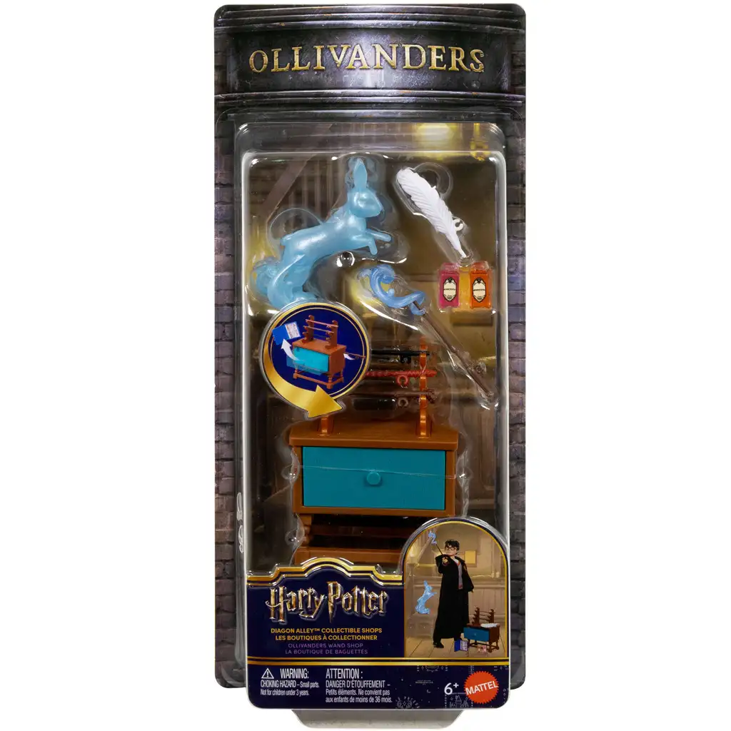 Mattel Harry Potter: Ollivanderjeva trgovina s čarobnimi palicami, Diagonova ulica - igralni komplet - Slike