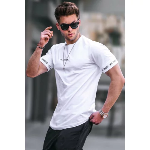 Madmext White Men's T-Shirt 4461