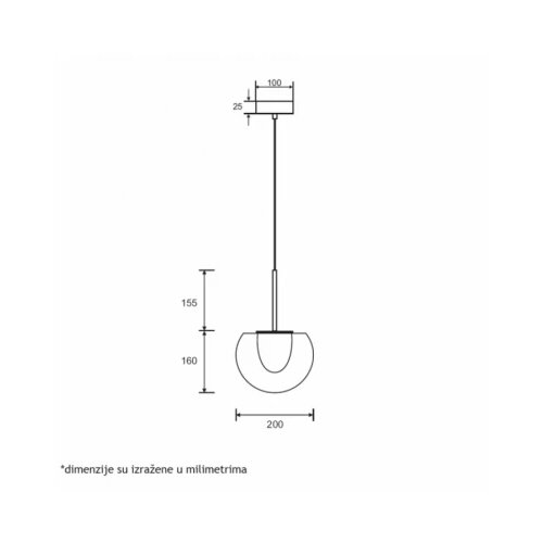 Aria 56 VISILICA 7W 3000K Cene