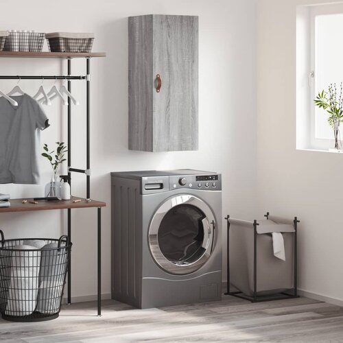 VidaXL Stenska omarica siva sonoma 34,5x34x90 cm Slike