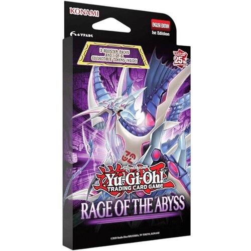 Yugioh TCG Rage of the Abyss tuckbox, 3 booster paketa Slike