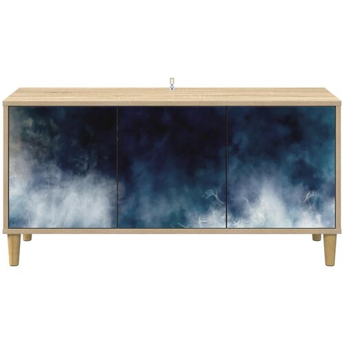  ormar RAALTE 102 x 33 x 50 cm Sonoma Konstruirano drvo Slike