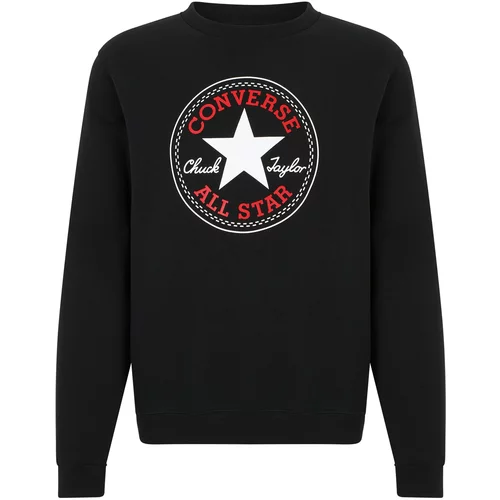Converse Sweater majica crvena / crna / bijela
