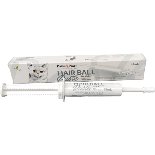PAWS&PAWS paste za izbacivanje dlaka kod mačaka hairball 15ml Slike