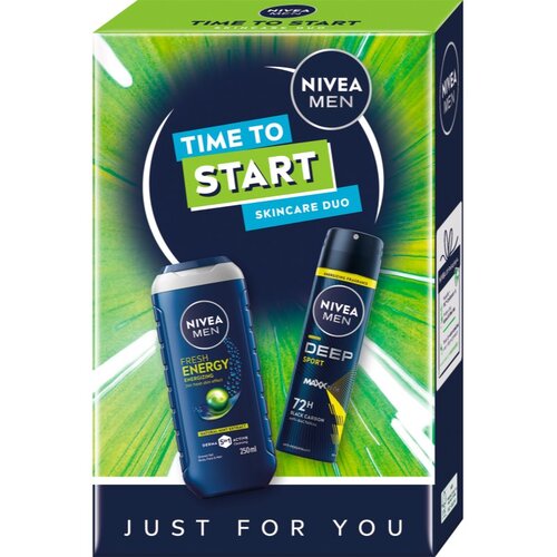 Nivea MEN Time to Start darilni set za telo Slike