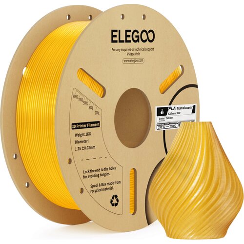 Elegoo PLA Translucent Yellow - 1,75 mm / 1000 g Slike