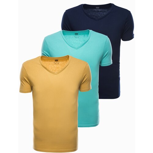 Ombre Clothing Men's plain t-shirt - mix 3 Cene