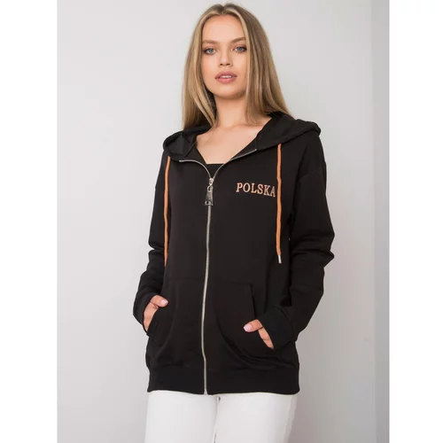 Fashion Hunters Black zip hoodie