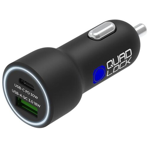 QUAD LOCK punjač za auto 48W, dual USB-C PD + USB-A Cene