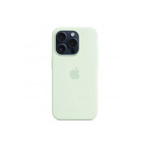 Apple iPhone 15 Pro Silicone Case with MagSafe - Soft Mint (mwnl3zm/a) - maska za iPhone Slike