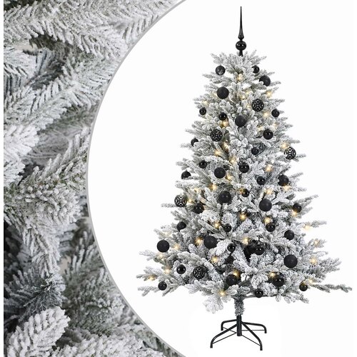  Umjetno božićno drvce s kuglicom 120 cm 150 LED lampica Slike