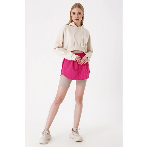 Bigdart 1888 Sweatshirt And Pullover Under Shirt Skirt - Dark Pink Slike