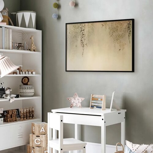  Plakat - Beige Hummingbirds 60x40 Crni okvir Slike