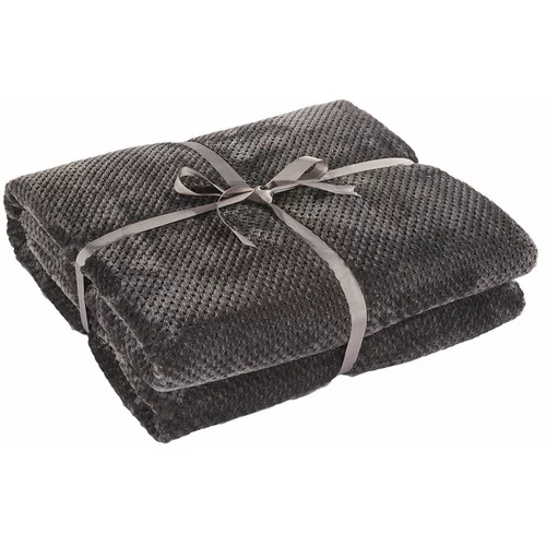 DecoKing tamno siva Henry deka od mikrovlakana, 150 x 70 cm