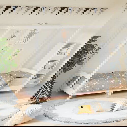 vidaXL Otroški posteljni okvir bel 80x160 cm trdna borovina Cene