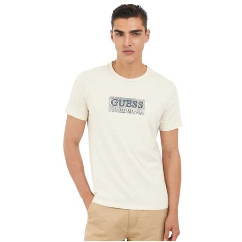 Guess krem-bela muška majica GM5GI19 J1314 G1V7 Slike
