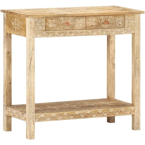 vidaXL Konzolna mizica 80x35x74 cm trden mangov les Cene