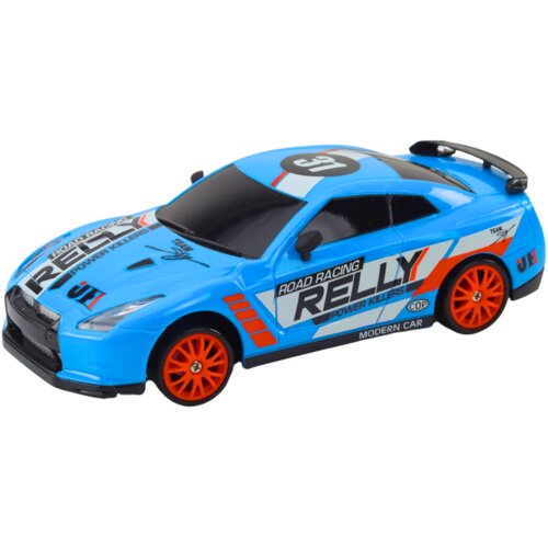  upravljani sportski automobil na daljinsko upravljanje 1:24 s plavim izmjenjivim kotačima Slike