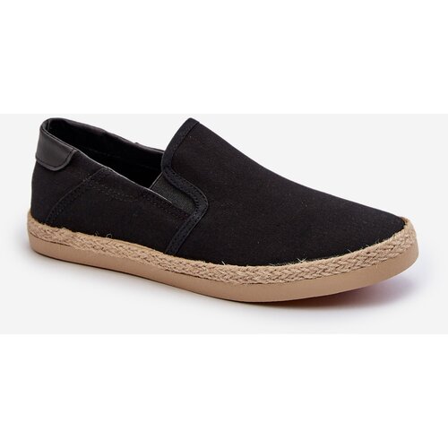 Kesi Men's Espadrille sneakers with braid, black Fenen Cene