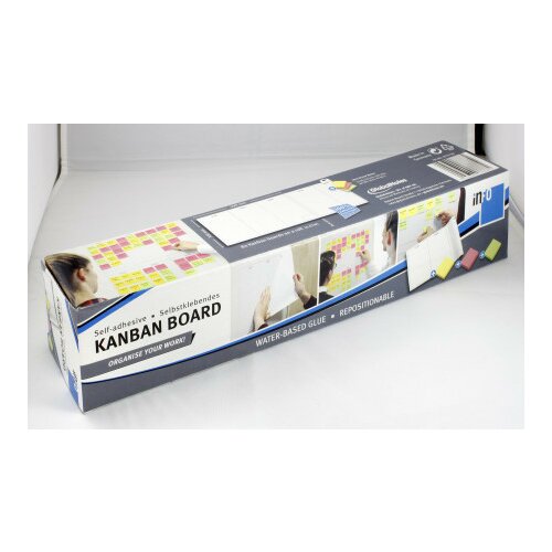  Samolepljivi kanban board set u rolni 300mm x 4,57m Info notes ( 09BK01 ) Cene