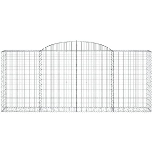  Lučne gabionske ko&amp;scaron;are 30kom 300x50x120/140cm pocinčano željezo Slike