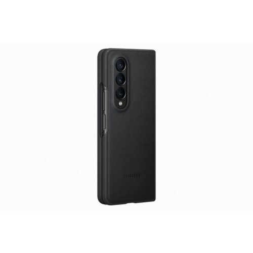Samsung Usnjena hrbtna plo&amp;scaron;ča Galaxy Z Fold 4, črna Slike