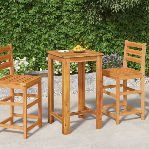 VidaXL Vrtni barski stol 60 x 60 x 105 cm od masivnog bagremovog drva Slike