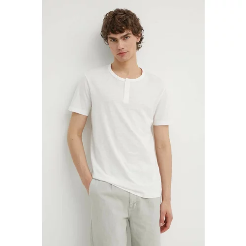 Marc O'Polo Pamučna majica za muškarce, boja: bijela, bez uzorka