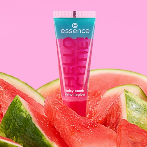 Essence Say It With Juicy Hello Cutie! ble&amp;scaron;čeči sijaj za ustnice odtenek 02 Witty Watermelon 10 ml Slike