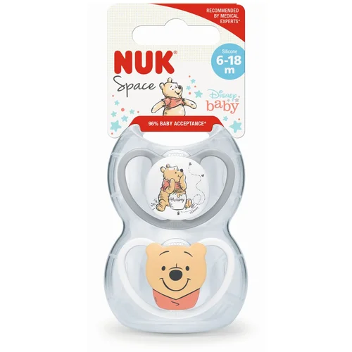 Nuk tolažilna duda - silikon Space Winnie the Pooh 6-18m