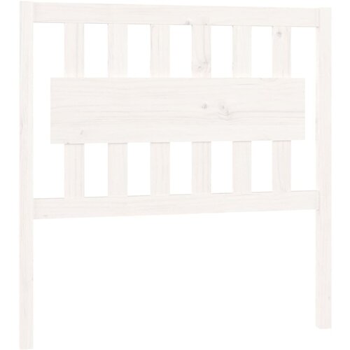Maison Chic posteljno vzglavje - vzglavna omarica - nočna omarica belo 95,5x4x100 cm trdna borovina, (21705847) Cene
