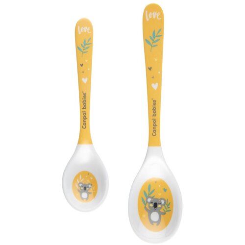 Canpol BABIES SET KASIKA (2kom) 4/530 MELAMINE - EXOTIC ANIMALS YELLOW Cene