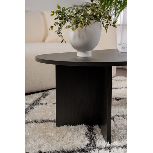 Kalune Design Črna klubska mizica v mat dekorju 60x119 cm Sable &amp;ndash; Slike