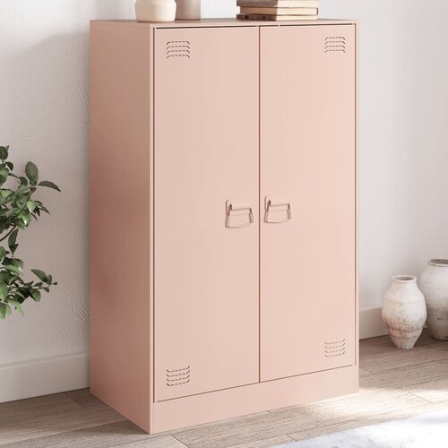 VidaXL Komoda ružičasti 67 x 39 x 107 cm čelična Slike