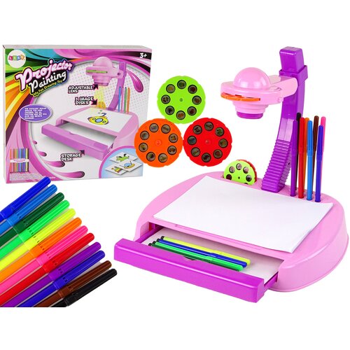  Projector Drawing Table Pink Maze Drawer Cene