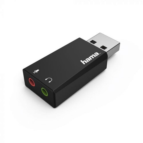 Hama usb zvucna kartica 2x3,5mm zenski na usb-a muski Slike