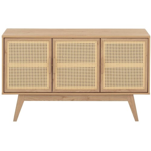 Støraa Niska komoda u dekoru hrasta u prirodnoj boji 128x75 cm Bridget – Cijene
