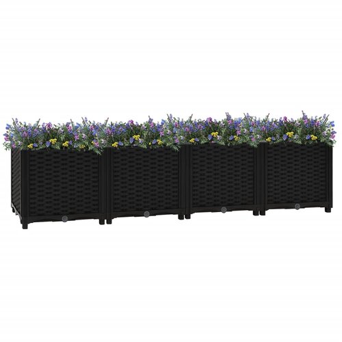 vidaXL Visoka greda 160x40x38 cm polipropilen Cene