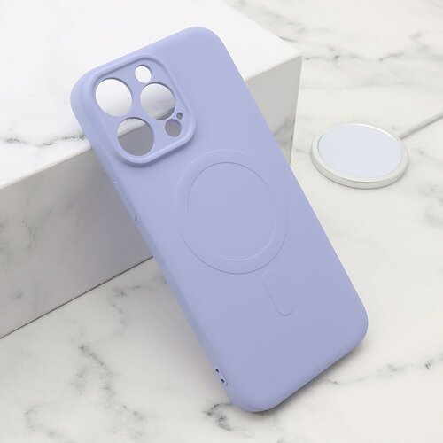 Maska VELVET TOUCH MagSafe za iPhone 15 Pro Max/ ljubičasta Slike