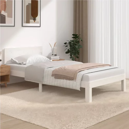  za krevet od masivne borovine bijeli 100 x 200 cm