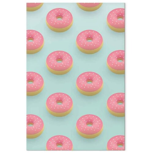  Slika - Pastel Donuts (1 Part) Vertical 40x60 Na talijanskom platnu Slike