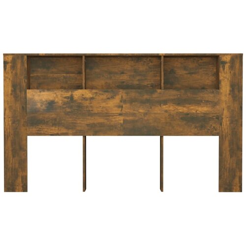  Uzglavlje s ormarićem boja dimljenog hrasta 180x18,5x104,5 cm Slike
